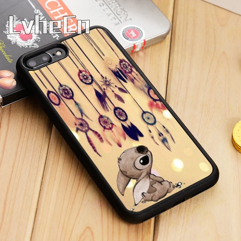 

LvheCn Dream Catcher and Stitch Phone Case Cover For iPhone 4 5 5s SE 5C 6 6s 7 8 10 X Samsung Galaxy S5 S6 S7 edge S8 S9 plus