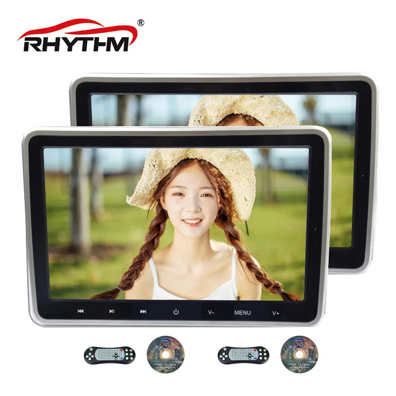 

10.1 Inch Headrest DVD Player for Car Monitor Digital 1024x600 Touch Screen Game Remote Control Digital Touch Button HDMI USB SD