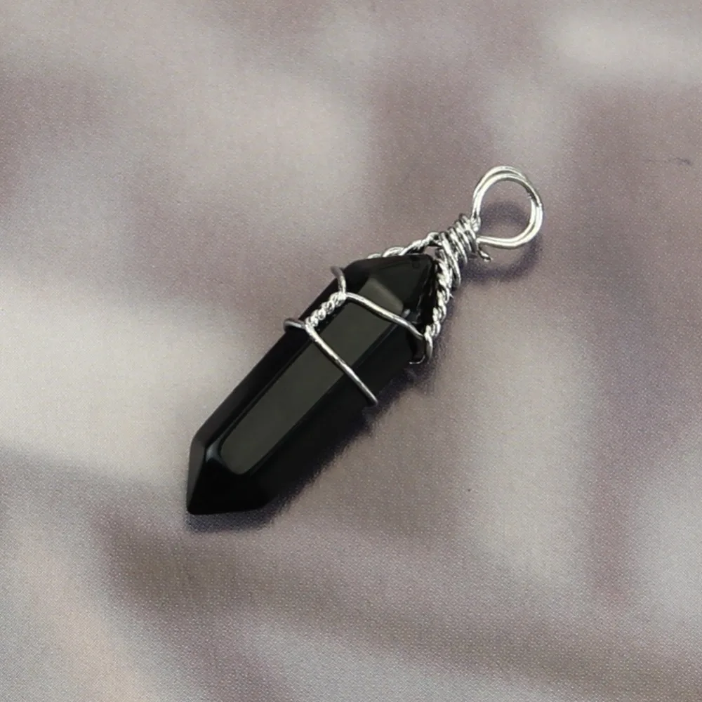 

Hot Chic Crystal Quartz Healing Point Chakra Gem Bead Stone Pendant For Necklace