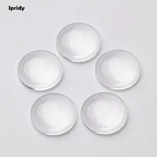 20 мм 25 мм 30 мм Прозрачные Стеклянные Кабошоны, прозрачные полукруглые круглые с плоской задней частью, вставка лотка, подвески, покрытие, ювелирное изделие, сделай сам, установка