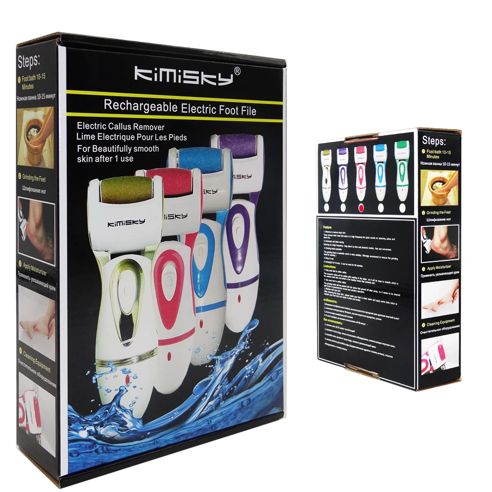 Ferramentas do Pedicure Cuidados com os Pés Removedor de Calos do pé para o Calcanhar do pé de Veludo Suave da Pele e Presente Ferramenta Elétrica Pedicura Máquina Arquivo Caixa 18 Pés elétrica Pedicura Máquina Arquivo Removedor de