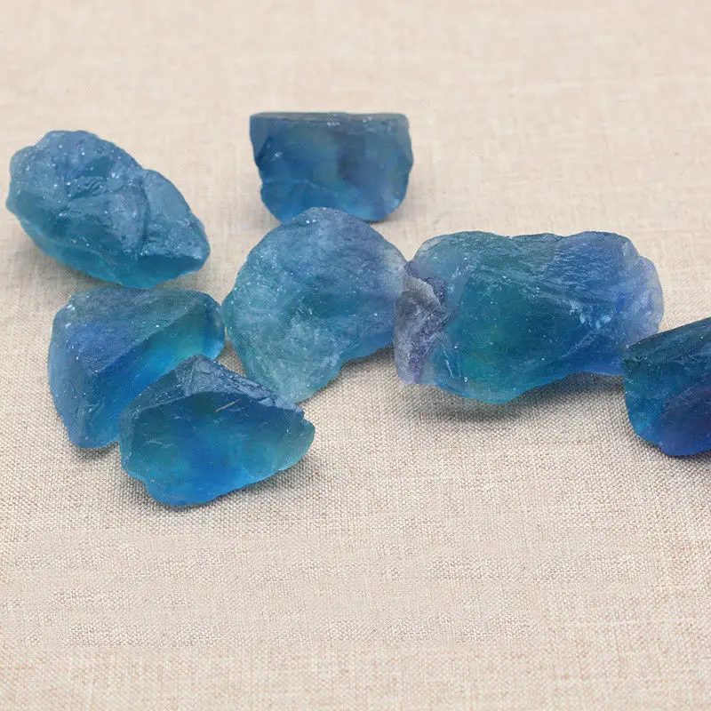 100 г натуральный сырой голубой флюорит необработанный камень натуральные кристаллы кварца минеральный энергетический камень для исцеления