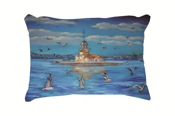 

Sea Mew Oil Painting Customized Cotton Linen Rectangle Throw Pillow Case Decorative Cushion Cover Pillowcase 20*30 Inch(50*76cm)