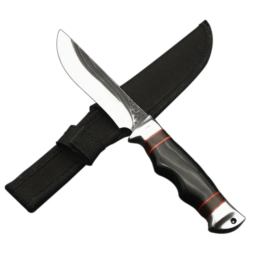 DuoClang практичный портативный нож с фиксированным лезвием 440 Сталь выживания Тактические Ножи EDC инструмент предпочтительный