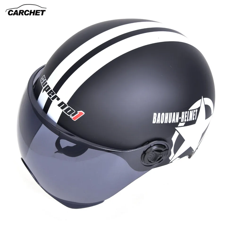 CARCHET мотоциклетный шлем Винтаж открытый лицо 56-60 см Мото шлем крест унисекс внедорожный Мотокросс Feminino для Harley шлемы