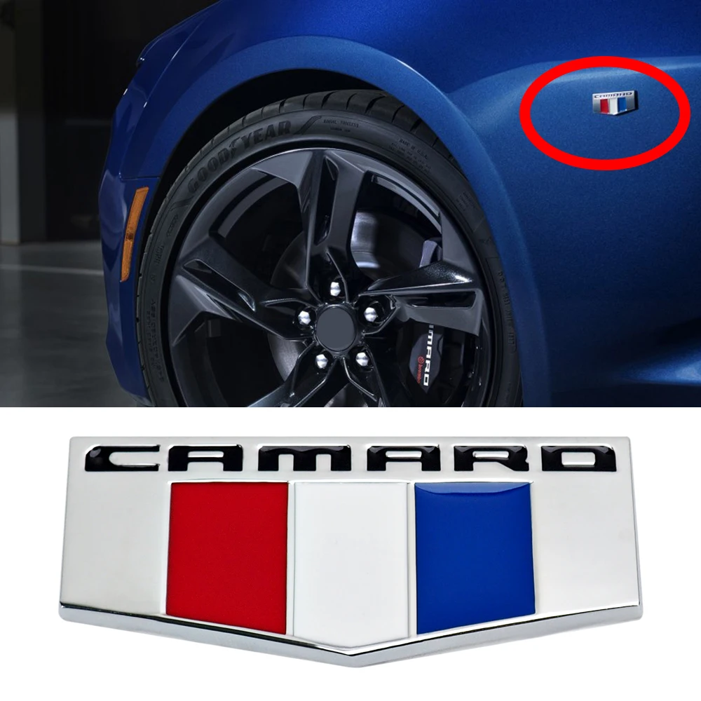 CAMARO Emblem Metal 3D Car Sticker Front Grill Fender Side Waist Line
