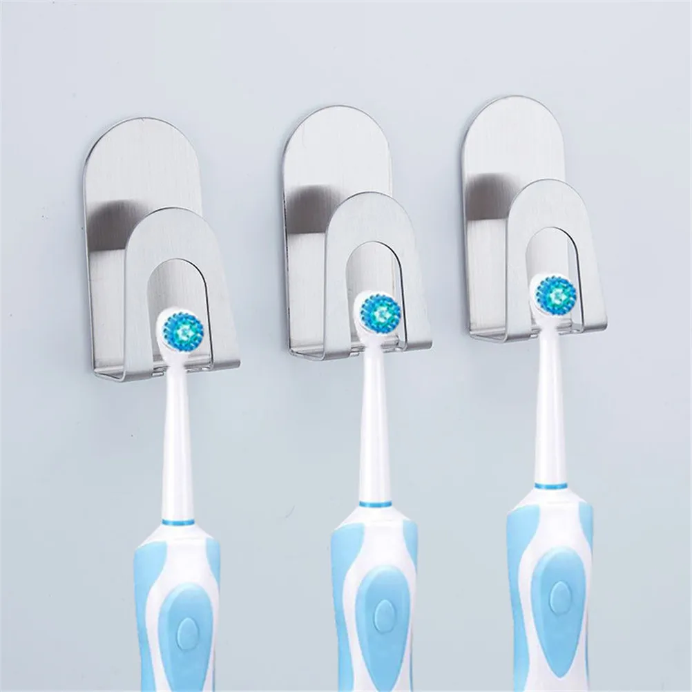 1pc Toothbrush Holder Tooth Brush Organizer Wall Mounted Stainless