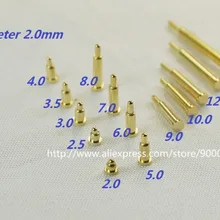 5 шт. пружинный контакт Пружинные контакты SMT/SMD диаметр фланца 2,0 мм высота 2,0 3,0 4,0 5,0 6,0 7,0 8,0 9,0 10,0 12,0 14,0 16,0 18,0 SMT