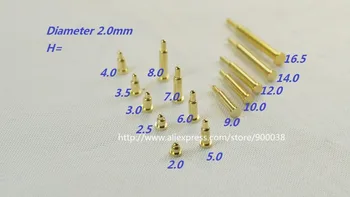 

5 pcs Spring Loaded Pogo pin Flange diameter 2.0 mm height 2.0 3.0 4.0 5.0 6.0 7.0 8.0 9.0 10.0 12.0 14.0 16.0 18.0 SMT