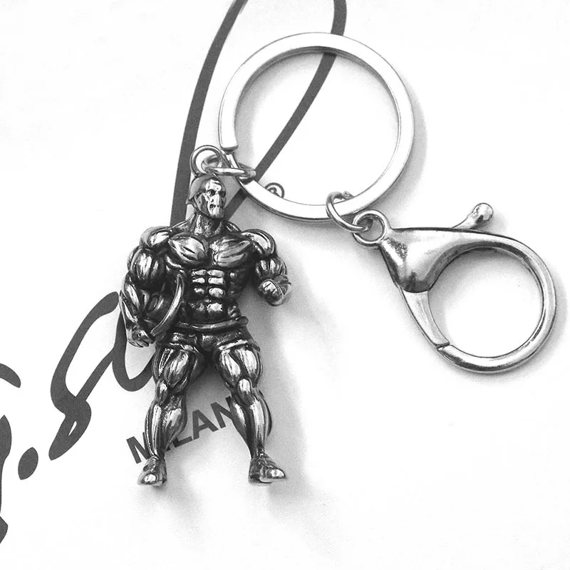 Fitness-Charm-Keychain-Vintage-Silver-Muscle-Man-Sports-Hold-Barbell-Stainless-Steel-Car-Keys-Gym-Wallet (3)