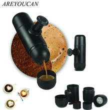 Mini Hand Tragbare Kaffeemaschine Mini Espresso Manuell Handheld Druck Espressomaschine Drücken Freies Verschiffen
