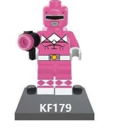 Single Sale Super Heroes Pink Power Glam Metal Batman Nightmare Christopher Eccleston Building Blocks Children Gift Toys KF179