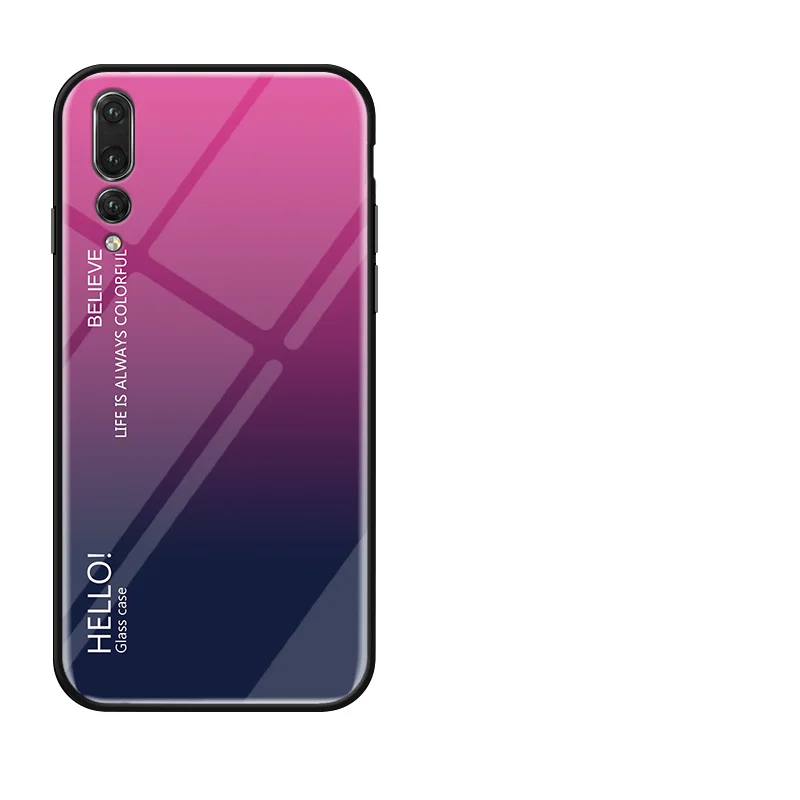 Gradient Fitted Case for coque Huawei P20 Pro Lite P Smart Y5 Prime 2018 fundas | Мобильные телефоны и аксессуары