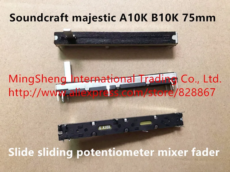 Original New 100 Soundcraft Majestic A10k B10k 75mm Slide Sliding
