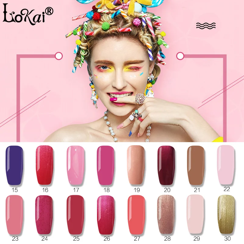 

2018 Lokai Nail Art Design 10ml Nail Polish Semi Pernament UV Gel Lacquer Varnish UV LED Lamp Drying Soak-off Gelpolish 1-30