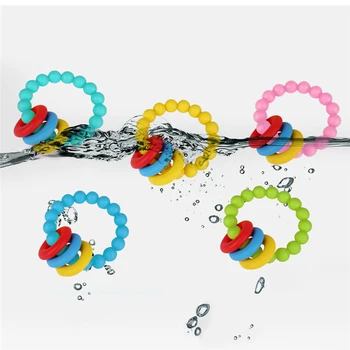 

Baby Teethers Color Beaded Baby Bite Toothpaste Key Toothpaste Toy A Variety Of Colors Optional Gift
