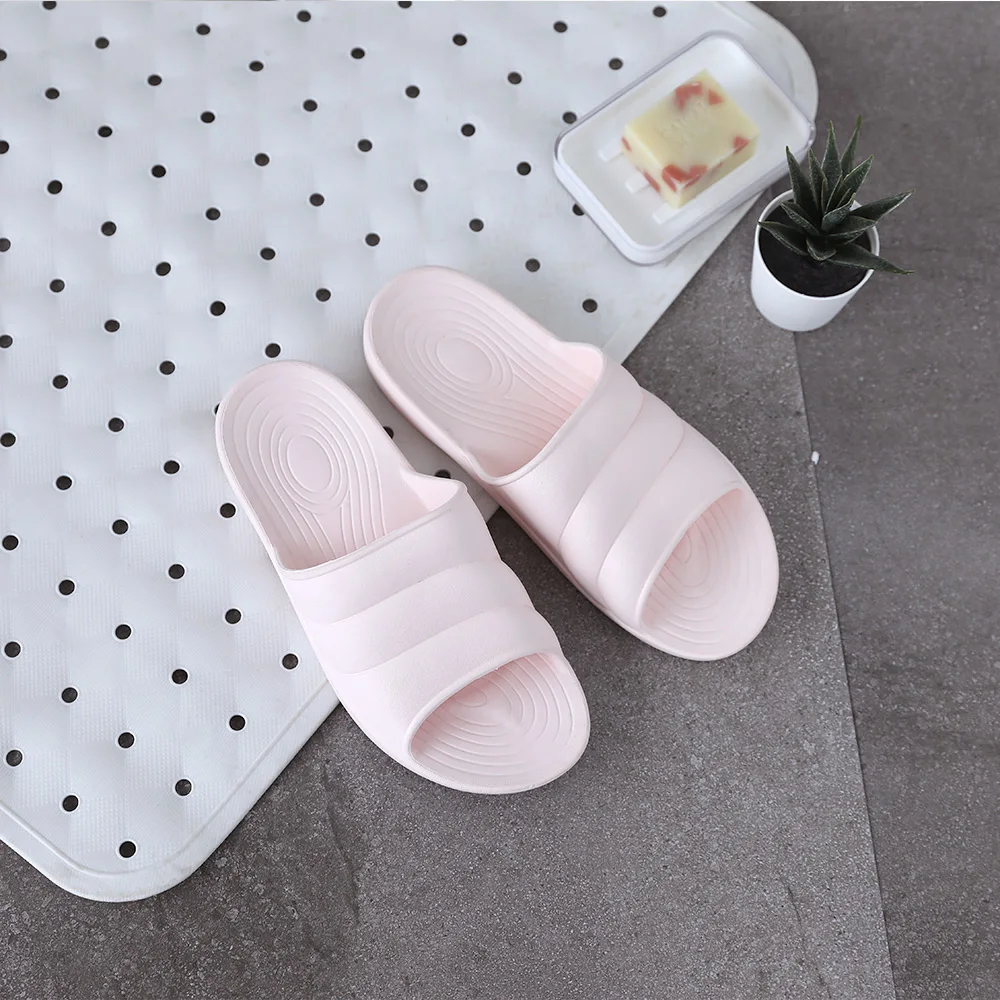 POSEE/домашняя нескользящая обувь для ванной Женские шлепанцы Летние удобные