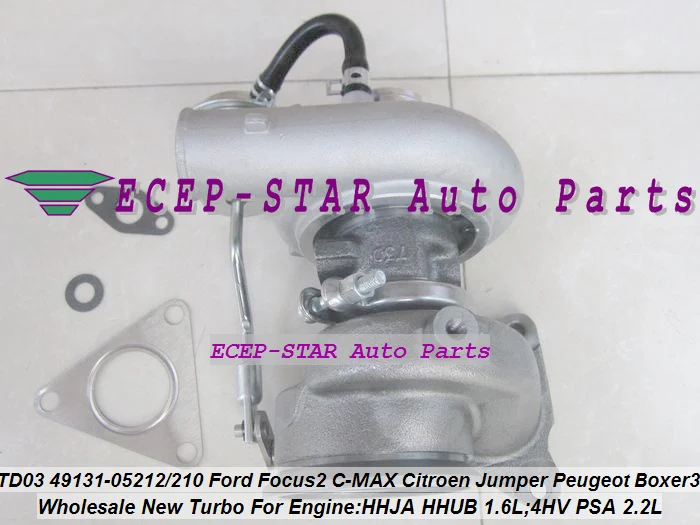 Free Ship TD03L4 49131 05212 49131 05212 0375K7 Turbo For Ford C MAX Fiesta VI HHJA