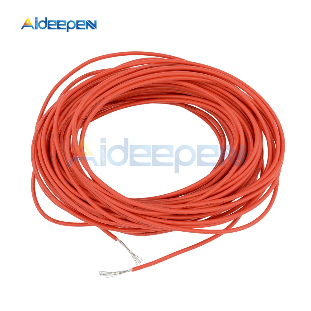 10 метров UL-1007 провод 24AWG ПВХ изолированный провод электрический кабель Монтажный провод 300V красный шнур