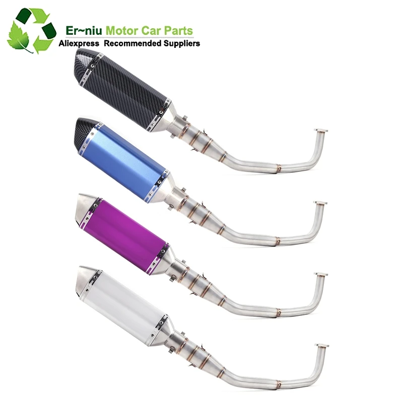 

SH150 SH 125 150I Motorcycle Exhaust Mascape Full System Slip-On Middle Link Pipe Muffler For Honda SH125 SH150i SH125i