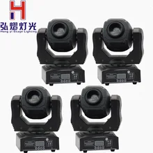 Горячая Высокая яркость 60 Вт Точечный светильник с подвижной головкой сценический dj DMX512 60 Вт светодиодный мини гобо движущаяся головка s 4 шт./лот