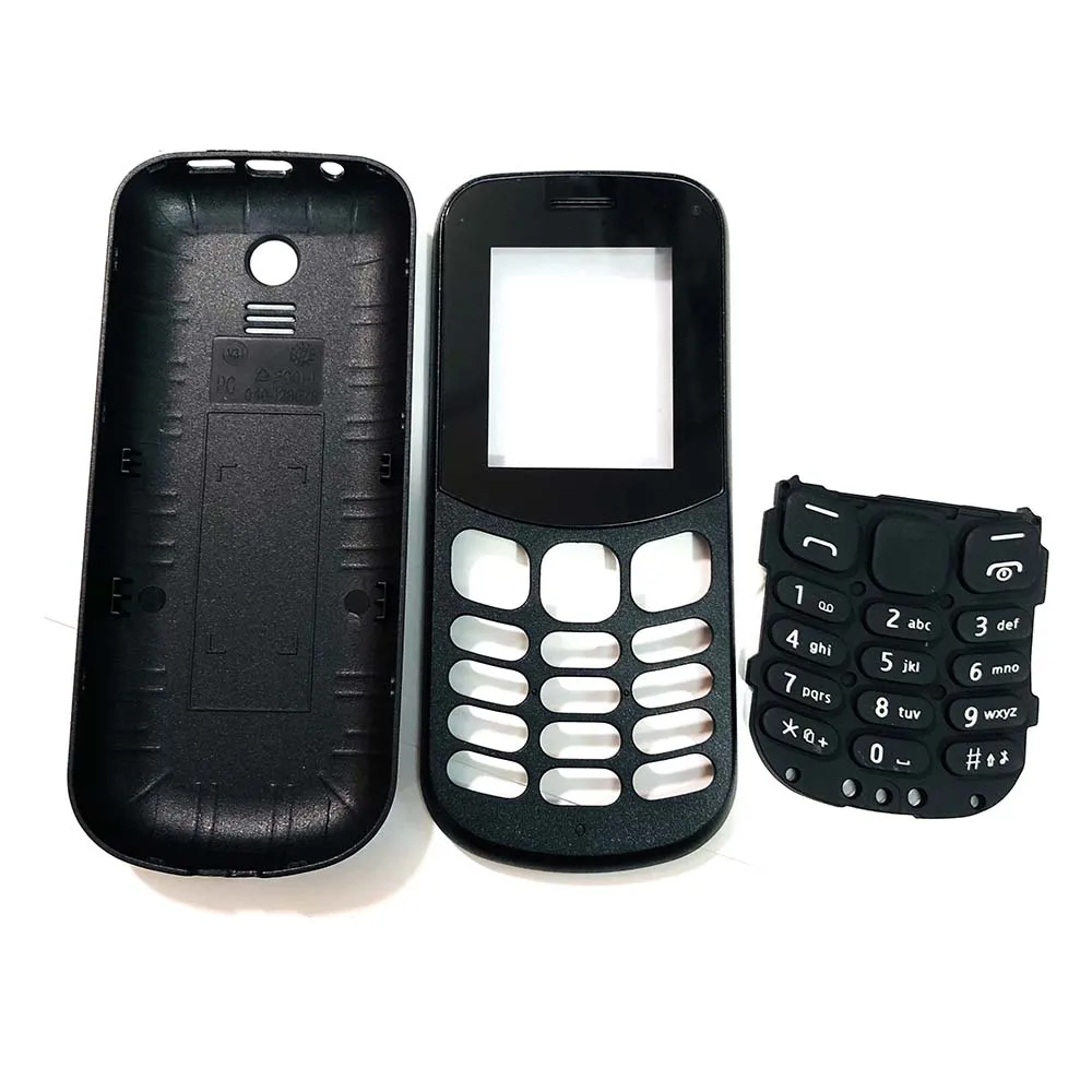 Для Nokia 130 2017 Новый Полный Мобильный телефон Корпус чехол с английской клавиатурой крышка батареи