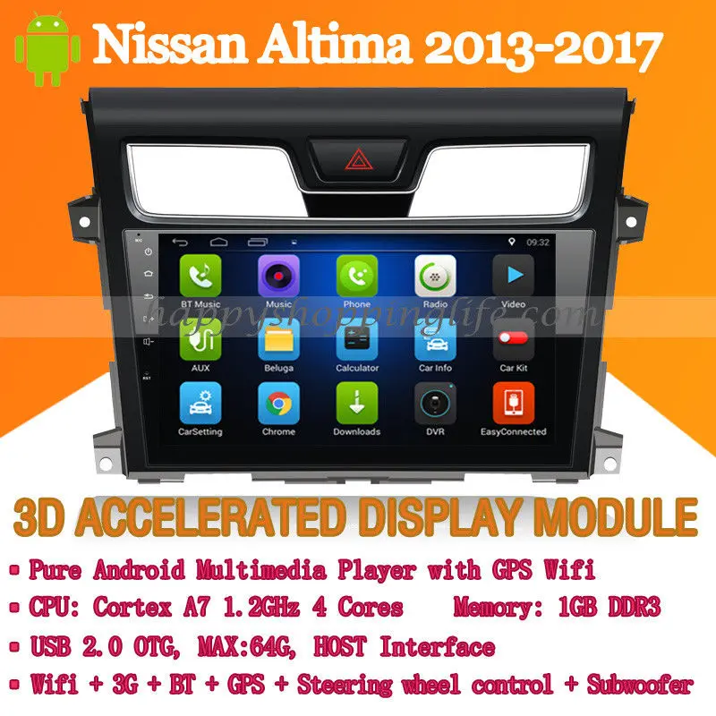 10 1 &quotAndroid 7 автомобильный мультимедийный плеер для Nissan Altima 2013-2017 DVD Авто Радио
