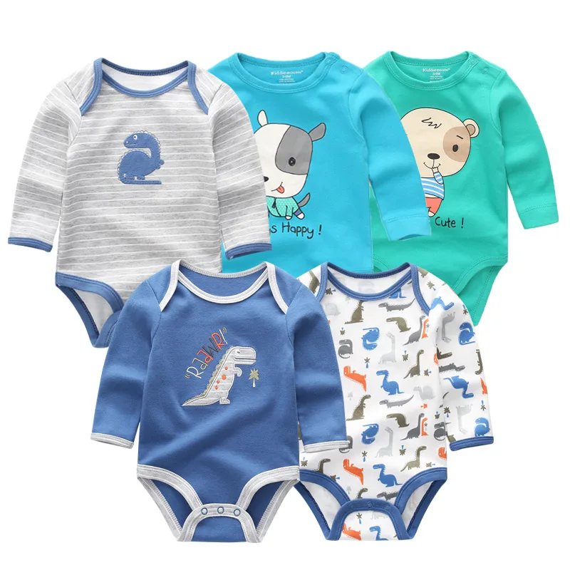 5 PCS//lot Newbron Rompers Set Baby Jumpsuit Baby Romper Roupa de Bebe Clothes