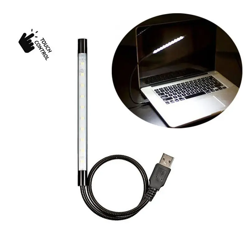 Фонарик Sanyi с USB гибкий Ультраяркий миниатюрный светильник 10 светодиодами для ПК