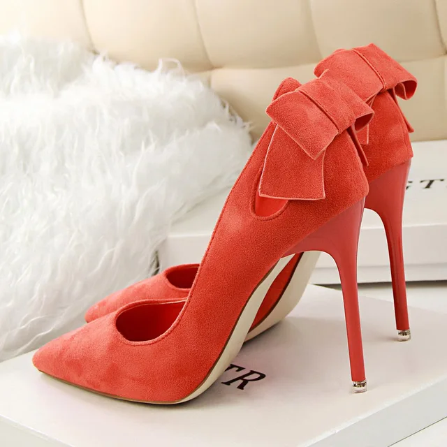 cute orange heels