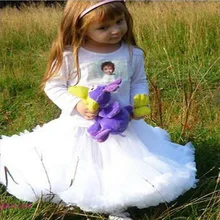 Пышные шифоновые юбки-американки для маленьких девочек; юбка-пачка принцессы; Праздничная балетная танцевальная одежда