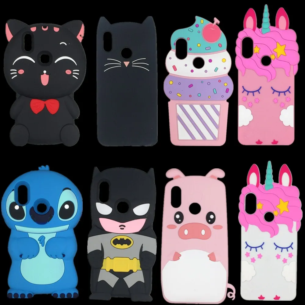 

Cute Stitch Rabbit Horse Case For Xiaomi A2 Redmi Note 5 Pro Redmi Note 5 Global Version Mi 6X Soft Cat Cover Ice Cream
