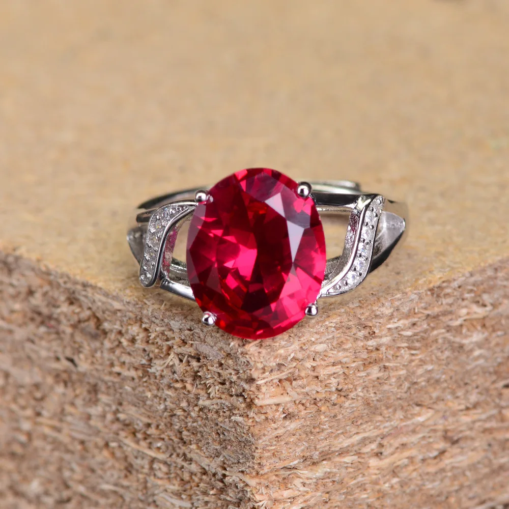 PANSYSEN, натуральная 925 пробы, серебро, натуральный рубин, открытые, кольца на палец для женщин, роскошные серебряные украшения с драгоценными камнями, кольцо,, подарок
