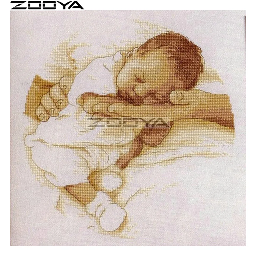 ZOOYA круглая Алмазная картина Наклейка на стену Стразы Вышивка Детские руки 5D