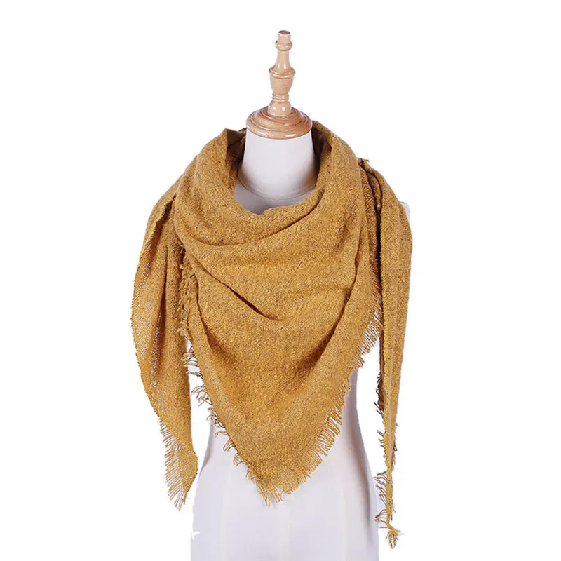  Womens Pashmina Shawl Wrap Scarf Solid Color Cashmere Soft Wrap palatine women's scarves handkerchief hijab scarf 40MA0813