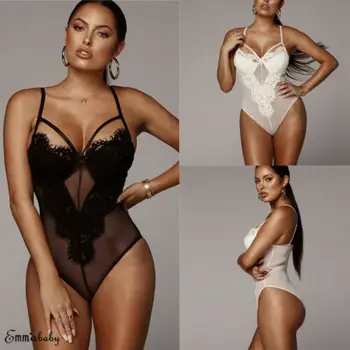 

Women's Sexy Nightwear Sleepwear Babydoll Lace Fishnet Underwear
