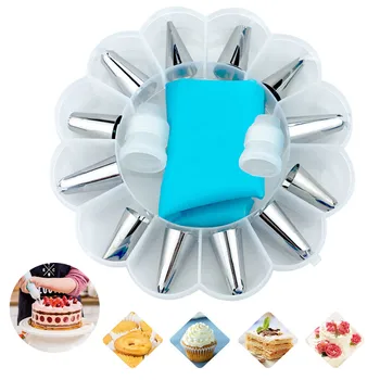 

16 Pcs/Set Russian Nozzles Tips Icing Piping Nozzles Cream Pastry Decorating Tips Set Cake Cupcake Decoratorating Tool