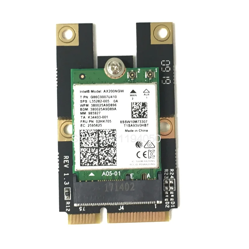 Новинка адаптер NGFF M.2 Key A Wifi Bluetooth для мини телефона Intel 7260 7265 8260 8265 9260 9560 AX200|Сетевые