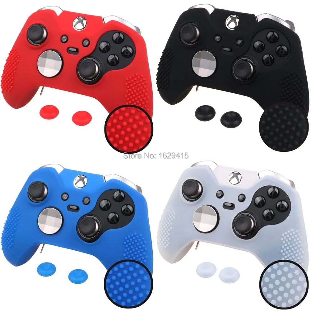IVYUEEN for Microsoft Xbox one Elite Controller Soft Silicone Case Cover + 2 x Thumb Sticks