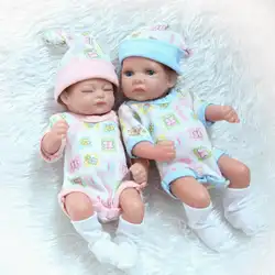 11 ''28 см NPK полный силиконовые мини-кукла реборн нежное прикосновение винил Реалистичного прекрасный младенец куклы для девочек игрушки
