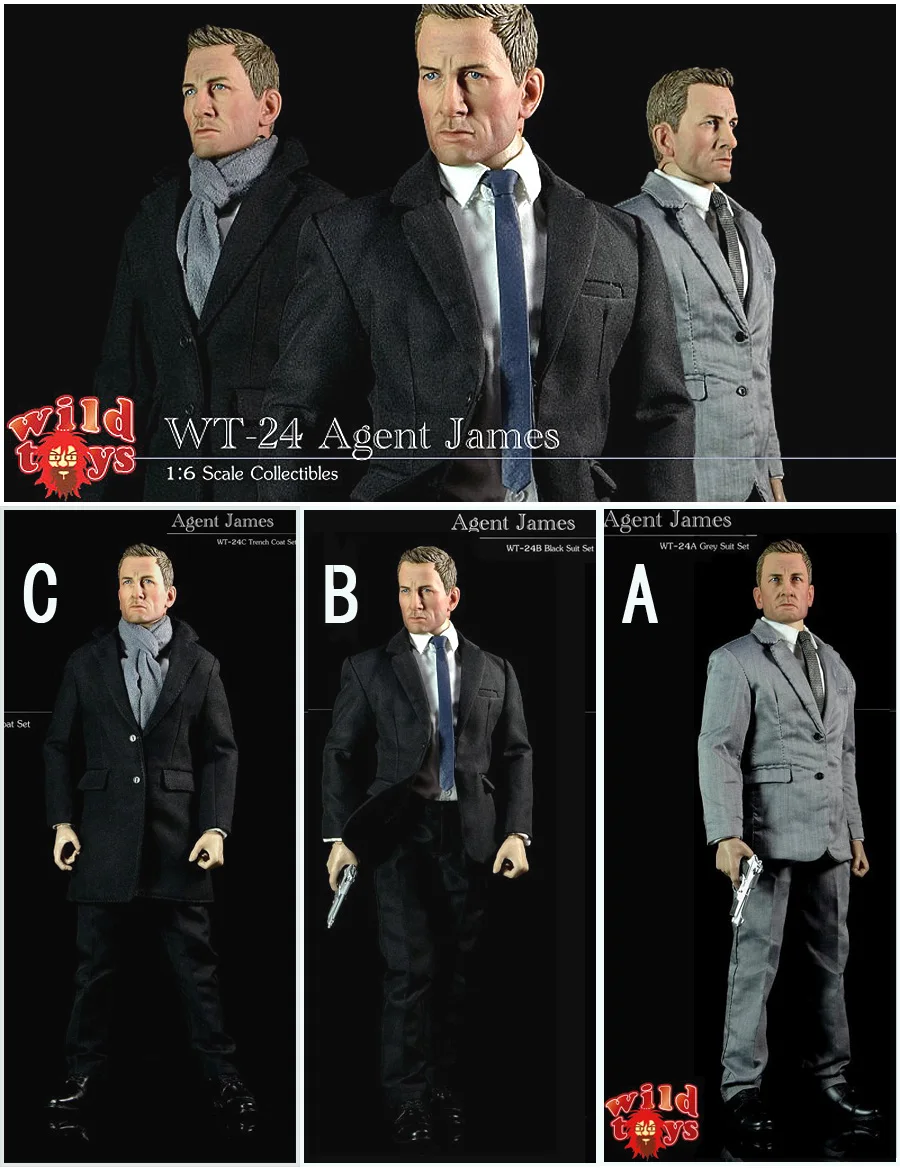 

Wild Toys WT-24 1/6 Agent James 007 Bond Daniel Collection Action Figure New Box