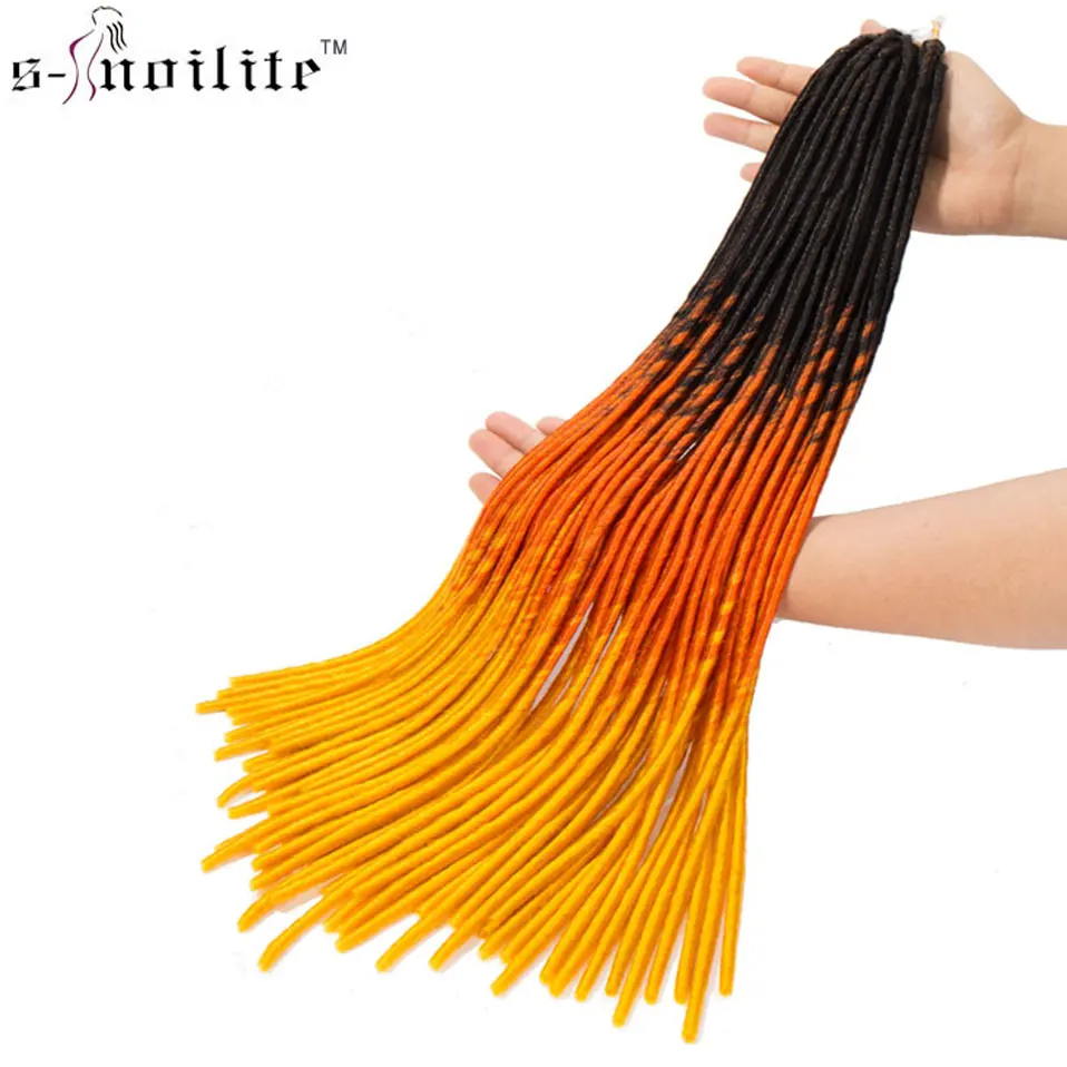 SNOILITE искусственные локоны в стиле Crochet косички 20 дюймов мягкие натуральные