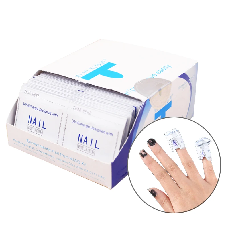 MIOBLET 20pcs Soak Off Remover for Gel Nail Polish Remover Alcohol Pads ...