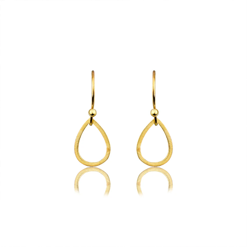 

2017 New Fashion Stainless Steel High Quality Jewelry Minimalism Gold Color Water Drop Design Stud Earring For Women Party Gifts