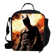 Модные школьные термо сумки для обедов с рисунком персонализированные детские сумки для еды для мальчиков мультфильм сумки для обедов Бэтмен Сумки для обедов для детей