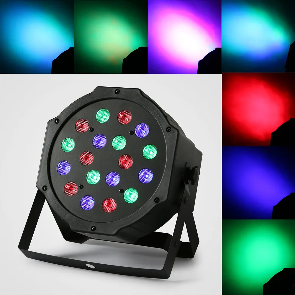 8 шт. Par 18x3 Вт RGB светодиодный сценический свет поднимающий Авто стробоскоп DJ Бар Изменение цвета диско KTV