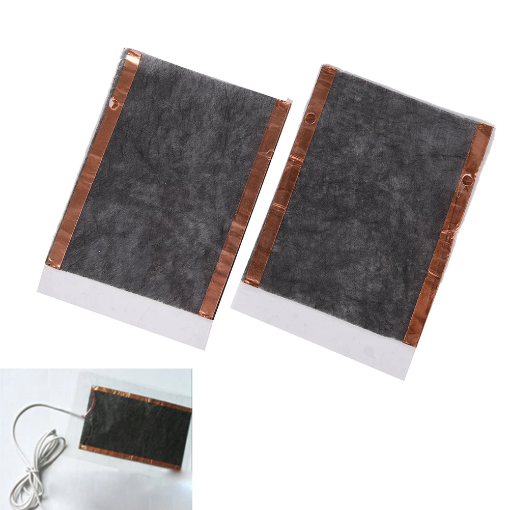 2PCS/1PCS Glove Heating Pad Carbon Fiber USB Heating Film Electric Winter Infrared Fever Heat Mat Warm Arm Hand Waist Heated - Цвет: 2PCS