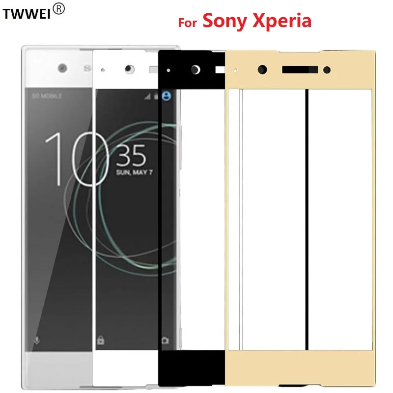 Полное покрытие закаленное защитное стекло для sony Xperia XA1 Plus XA2 Ultra XZ Premium XZ3 XZ2 XZ1 Compact