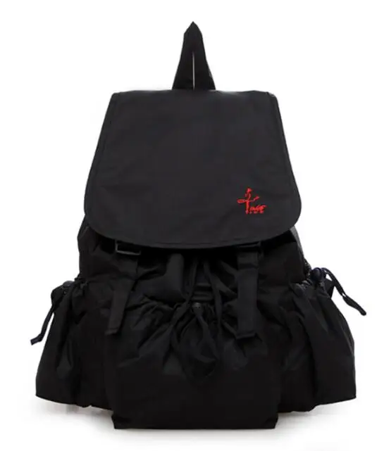 Женские сумки для танцев, водонепроницаемые холщовые балерины, для взрослых, спортивные сумки для йоги и балетный рюкзак, Большой рюкзак - Цвет: BLACK