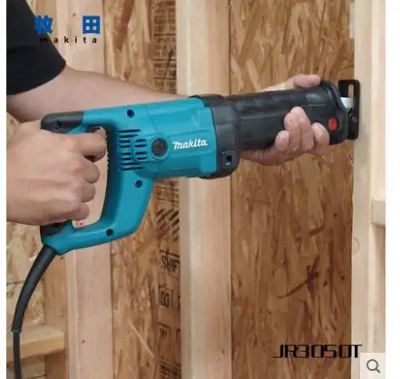 Makita электродрель пила с возвратно-поступательным движением полотна, JR3050CT ножовочное полотно, цепная пила, домашнем хозяйстве и деревообработки. Металлическая резка PV трубы